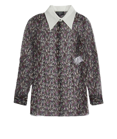 Chanel 22/23FW See Through CC Shirt, front view
