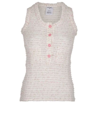 Chanel Tweed Sleeveless Top, &pound;275, Front view