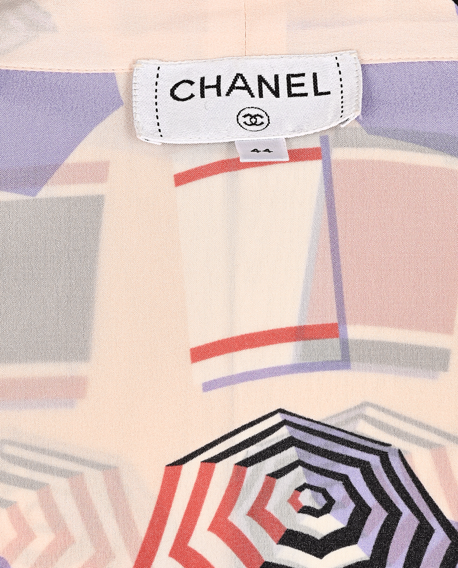 Chanel Parasol Print Blouse, &pound;650, Clothing, Pink, Silk, Other view