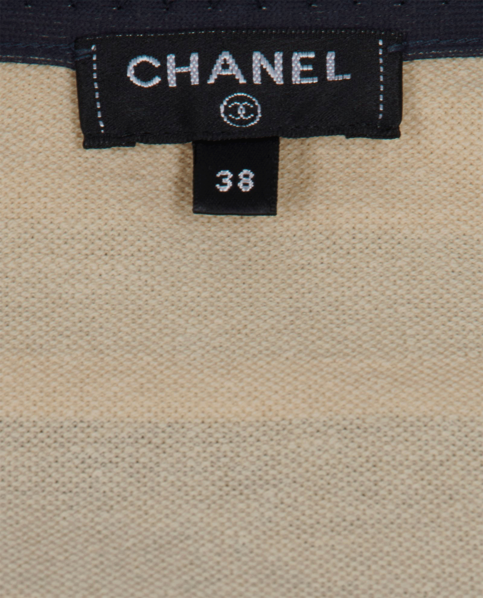 Chanel Striped Long Sleeve Top, &pound;350, Clothing, Gold, Cotton, Other view