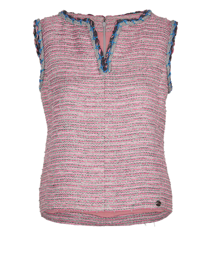 Chanel Tweed Sleeveless Top, front view