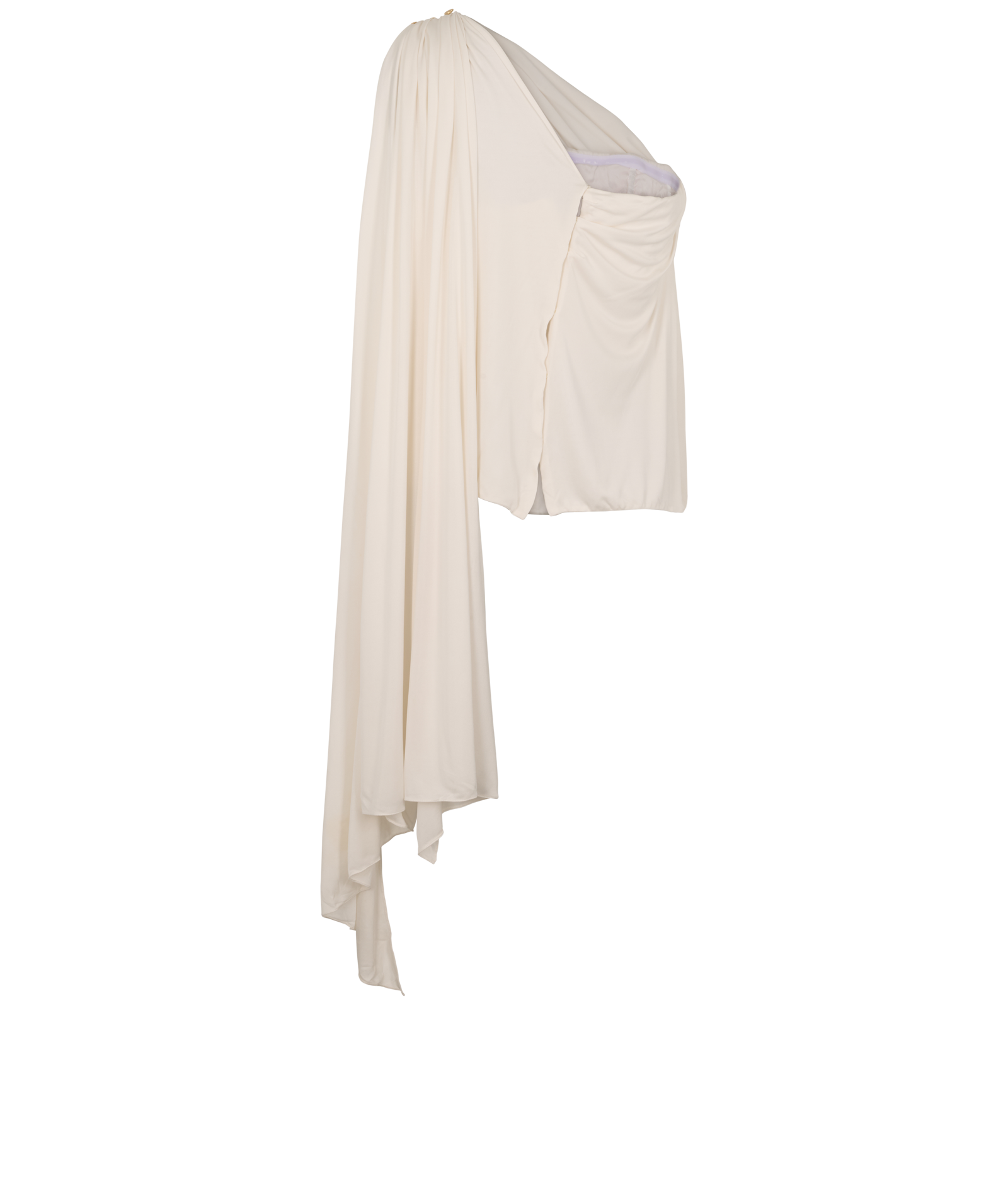 Chanel Draped Bandeau Top, &pound;320, Clothing, Cream, Silk, Back view