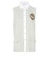 Chanel Coco Embellishment Top, &pound;750, Clothing, Grey/White, Cashmere, Front view