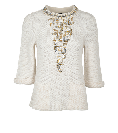 Chanel Embellished Top, front view