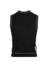 Chanel 5 Sleeveless Knit Top, back view