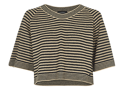 Chanel Paper Knit Top, £325, Clothing, Beige/Black, Cotton, Front view