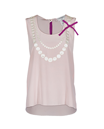 Chanel Sleeveless Blouse, &pound;140, Clothing, Front view
