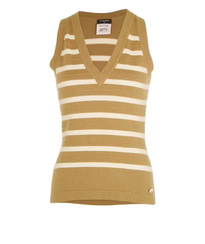 Chanel Striped Vest, front view