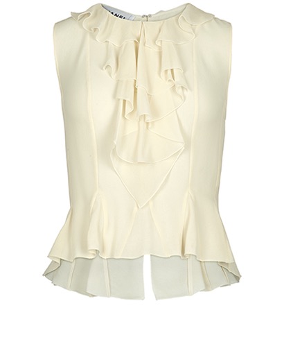 Chanel Cream Blouse, front view