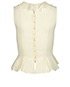 Chanel Cream Blouse, back view