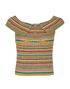 Chanel 2017 Paris Cuba Knit Off Shoulder Top, front view