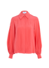 Chanel Pleated Blouse, &pound;395, Clothing, Pink, Silk, Front view