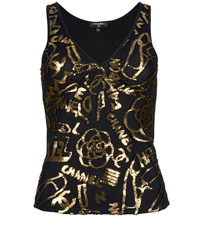 Chanel 19A Printed Tank top, front view