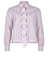 Chanel Vintage Pinstripe Fitted Shirt, front view