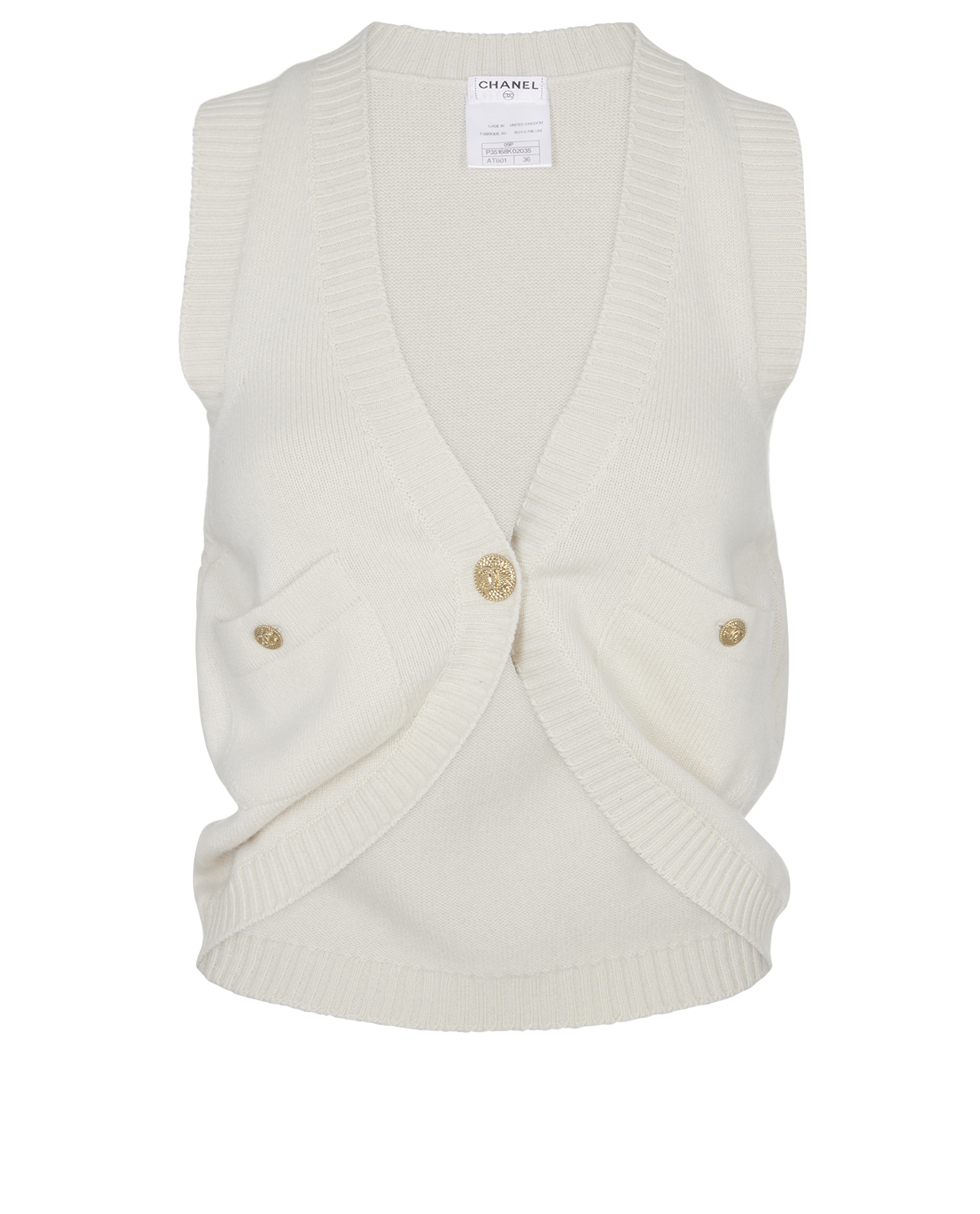 chanel cashmere vest