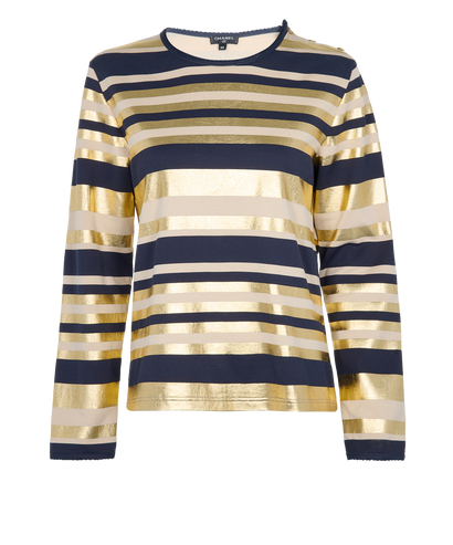 Chanel Striped Long Sleeves Top, front view