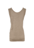 Chloé Knit Sleeveless Tank Top, &pound;80, Clothing, Beige, Silk, Back view