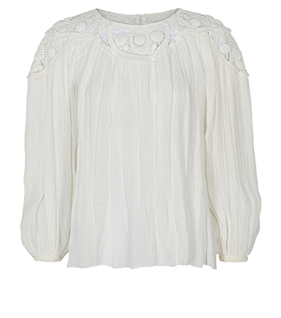 Chloe Lace Cut Out Top, front view