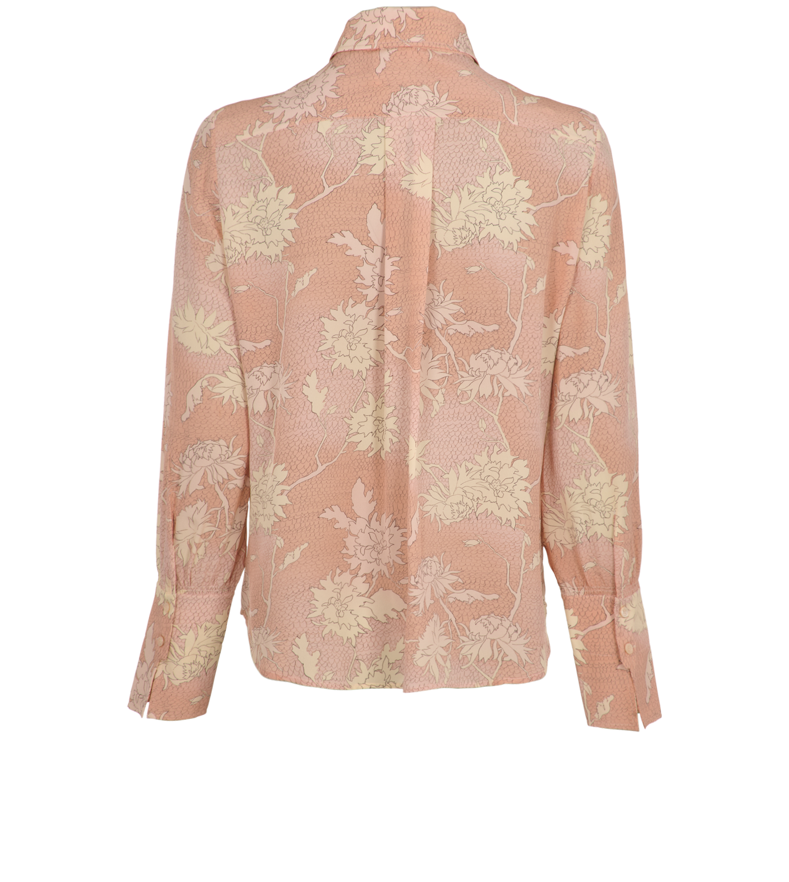 Chloe Floral Blouse, &pound;220, Clothing, Pink, Silk, Back view