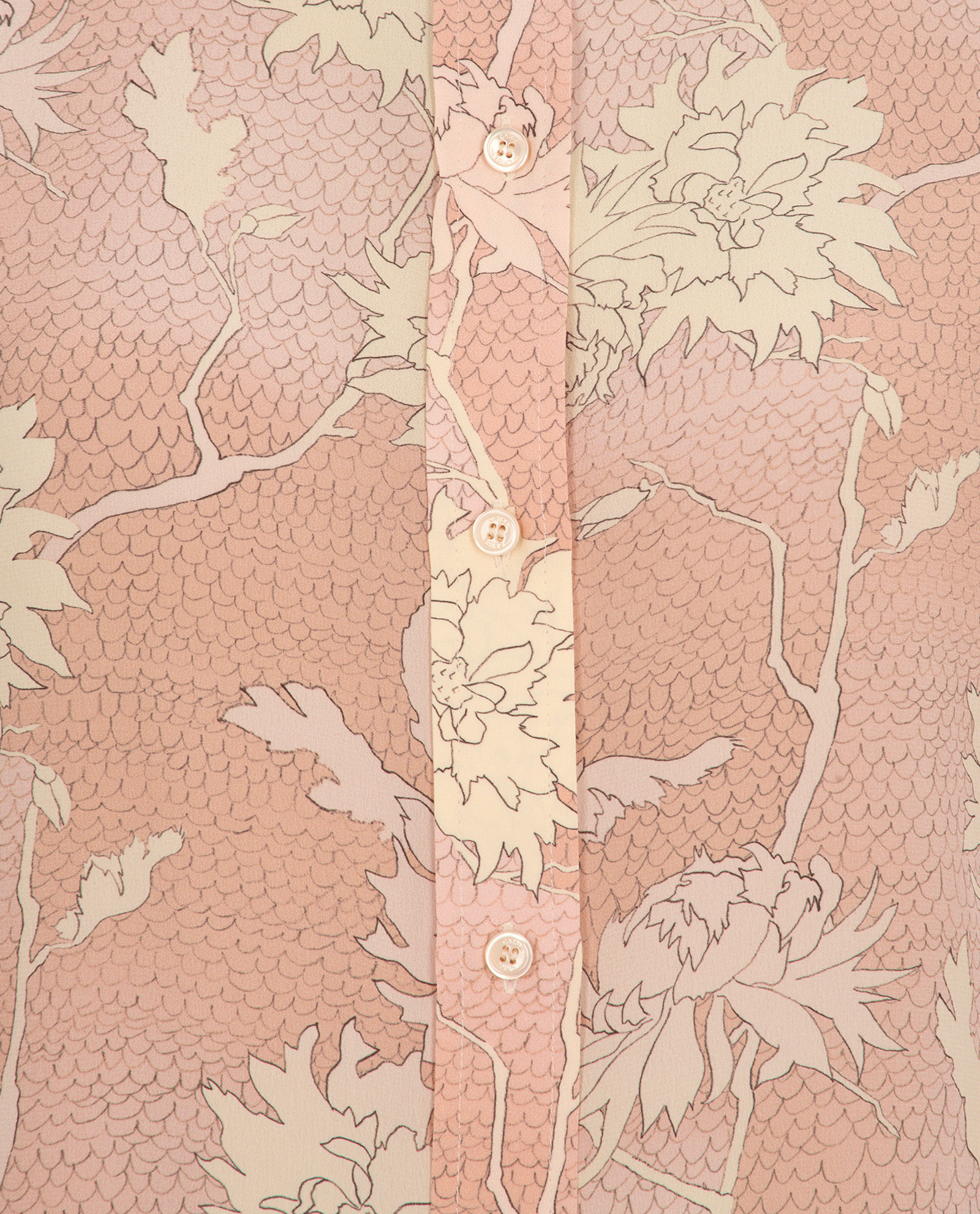 Chloe Floral Blouse, &pound;220, Clothing, Pink, Silk, Other view