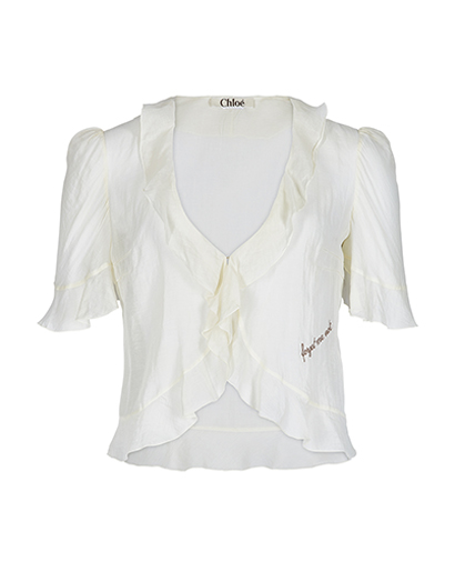 Chloe Forget Me Not Yellow Top, front view