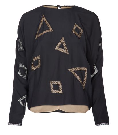 Chloe Lace Overlay Top, front view
