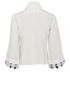 Chanel Front Ruffle Blouse, £295, Clothing, Black/White, Silk, Back view