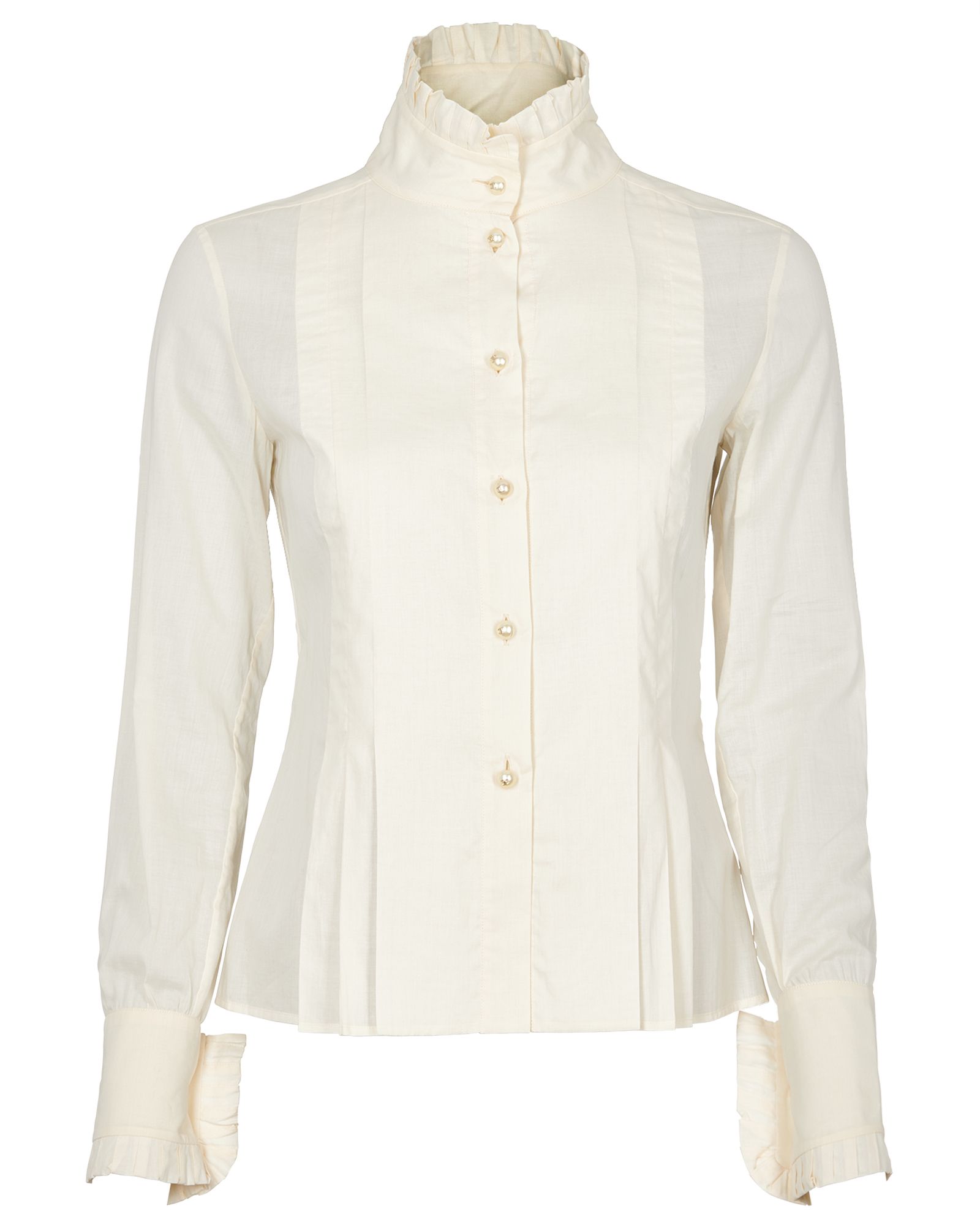 Chanel Frill High Neck Blouse