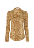 Chloe Snake Print Top, front view