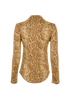 Chloe Snake Print Top, back view