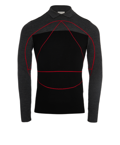 Christian Dior 2013 Geometric Polo Top, front view