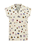 Christopher Kane Ditsy Pansy Sleeveless Blouse, front view
