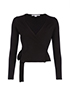 Diane Von Furstenberg Azila Wrap Top, front view
