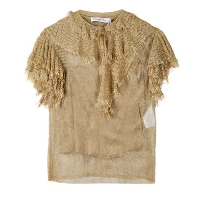 Christian Dior Frayed Edge Blouse, front view
