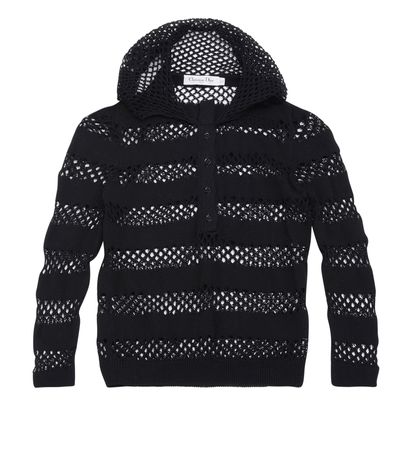Christian Dior Crochet Long Sleeve Top, front view