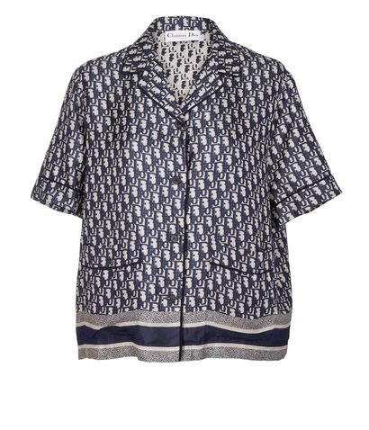 Christian Dior Short Sleeve Oblique Shirt, front view