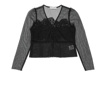 Christian Dior Lace Top, front view