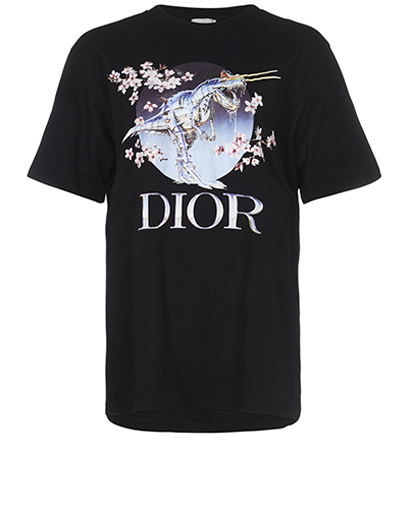 Christian Dior Sorayama 2019 Dinosaur T Shirt, front view