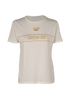 Christian Dior Logo T-Shirt, &pound;220, Clothing, Gold/White, Cotton, Front view