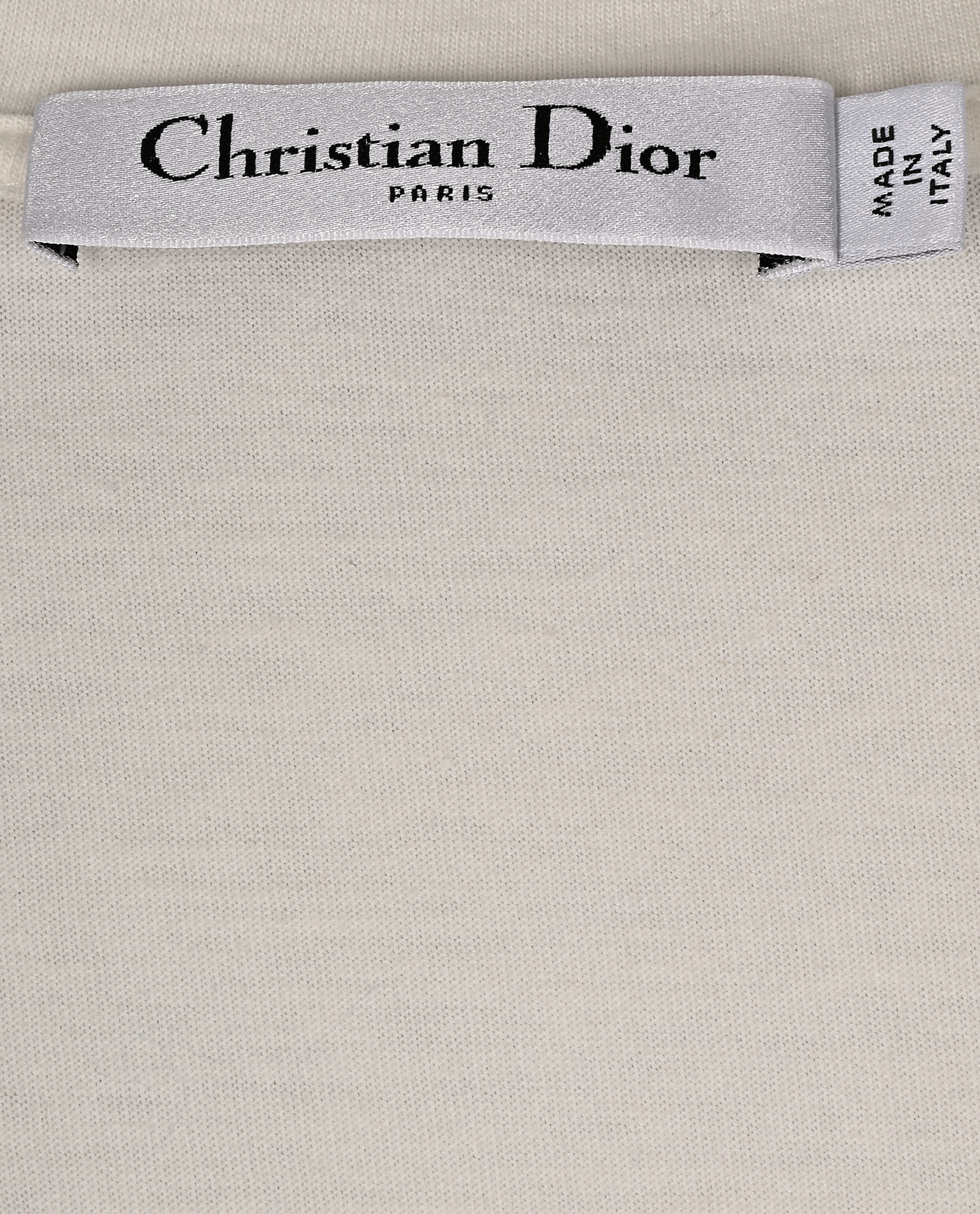 Christian Dior Logo T-Shirt, &pound;220, Clothing, Gold/White, Cotton, Other view