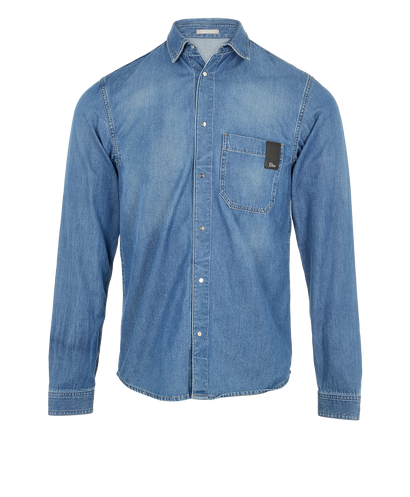 Christian Dior Logo Denim Shirt, front view