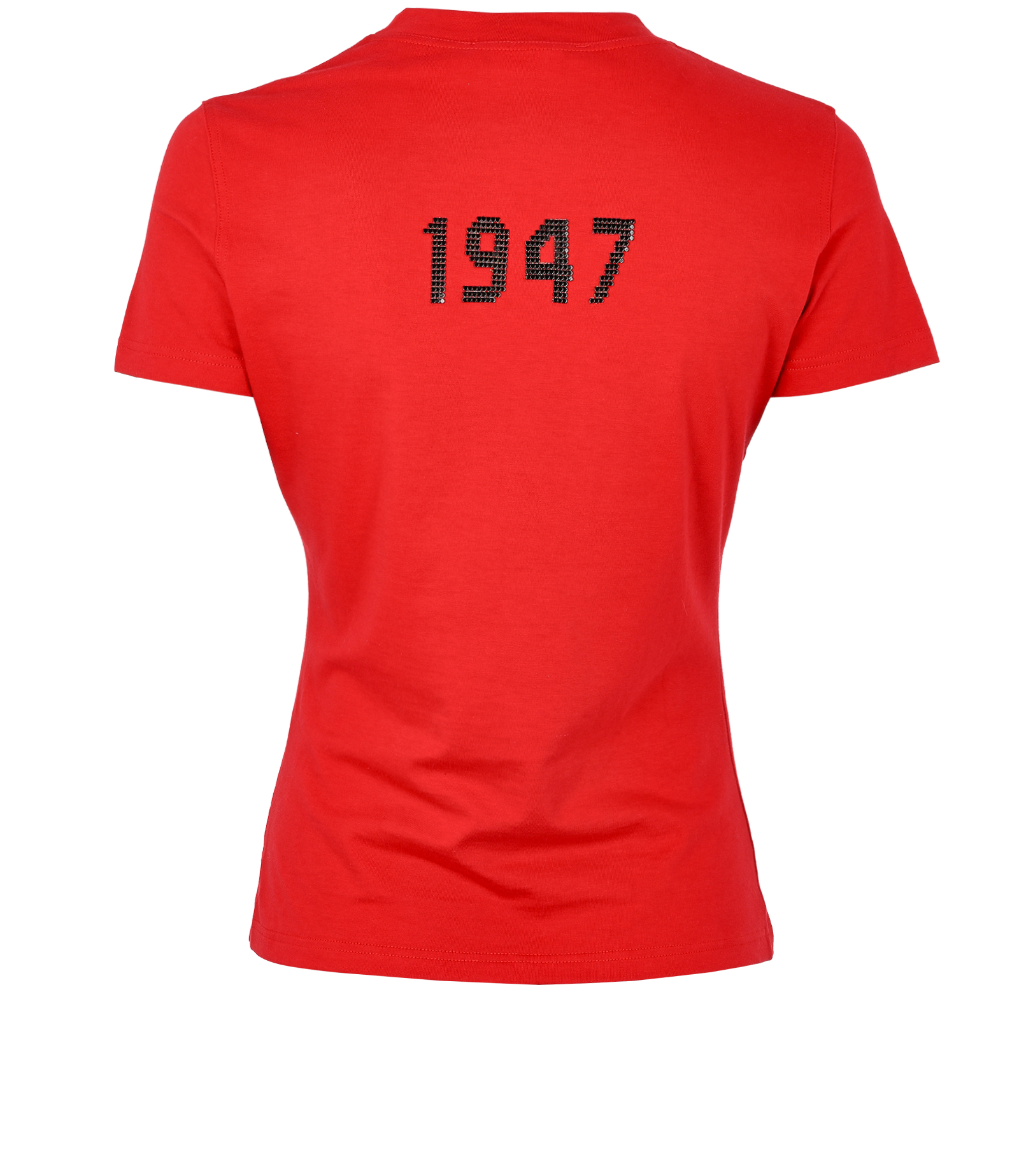 Christian Dior J'Adore T-Shirt, &pound;295, Clothing, Black/Red, Cotton, Back view