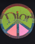 Christian Dior Peace Sign Top, &pound;150, Clothing, Black, Cotton/Crystal, Other view