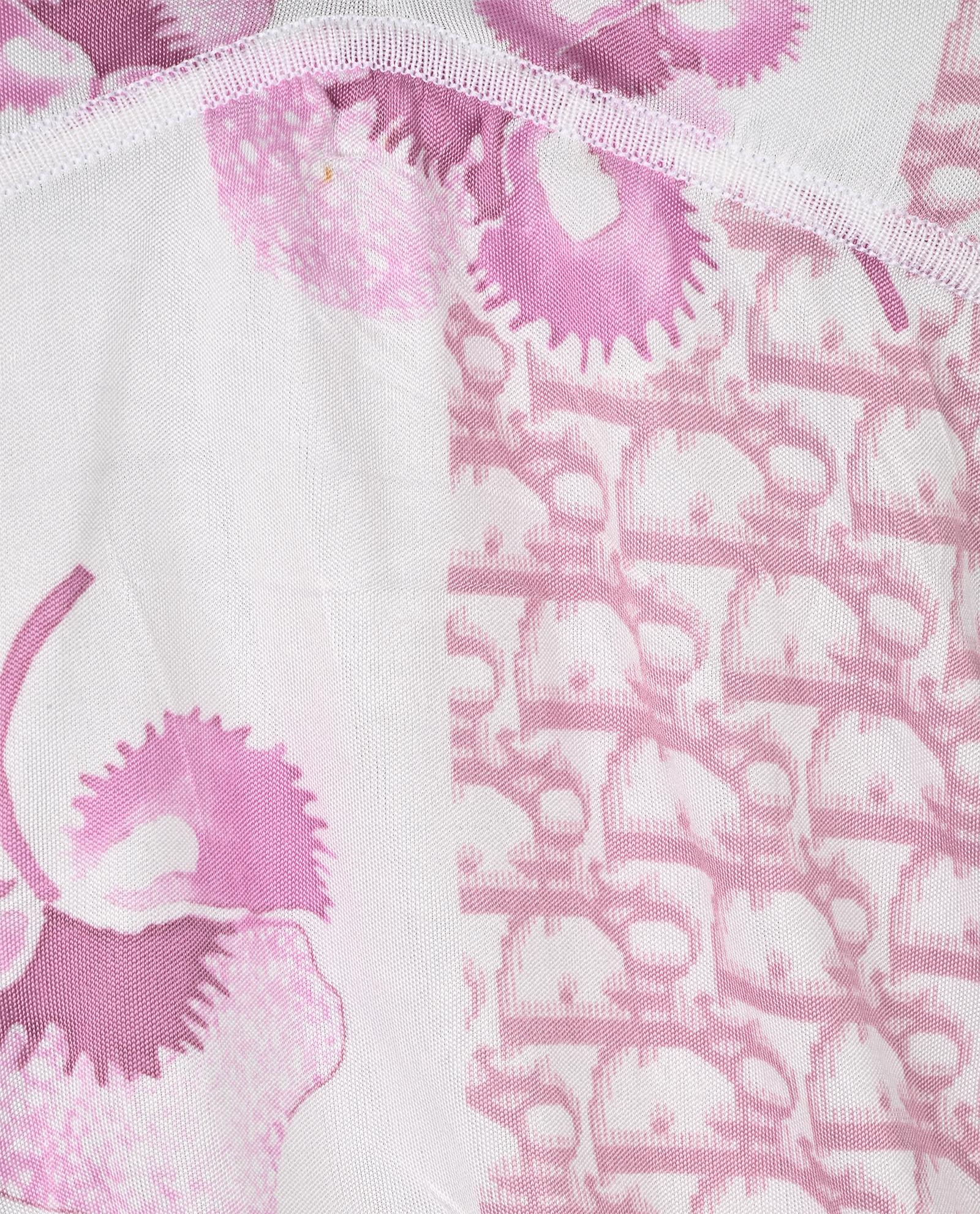 Christian Dior Oblique Halterneck Top, &pound;180, Clothing, Pink/White, Viscose, Other view