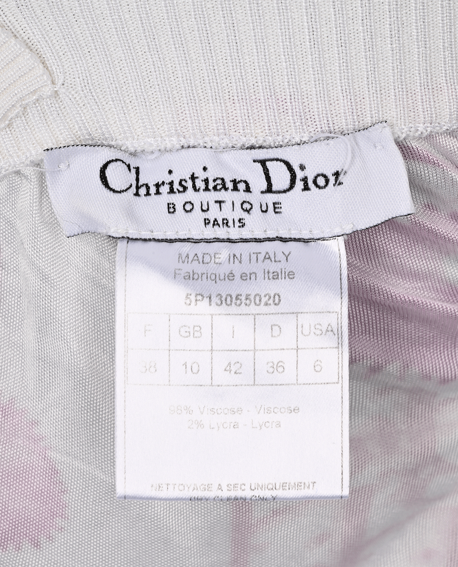 Christian Dior Oblique Halterneck Top, &pound;180, Clothing, Pink/White, Viscose, Other view