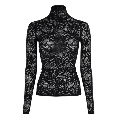 Christian Dior Stretchy Lace Top, front view