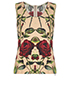Dolce & Gabbana Rose Printed Sleeveless Top, front view