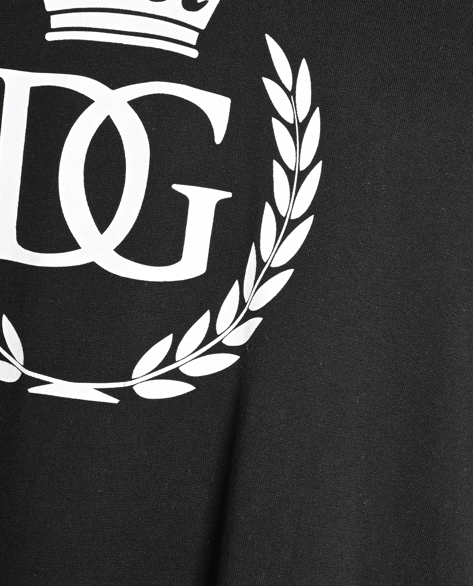 Dolce & Gabbana Crown Print T-Shirt, &pound;80, Clothing, Black, Cotton, Other view