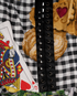 Dolce & Gabbana Corset Blouse, &pound;120, Clothing, Black/Red, Cotton/Silk, Other view