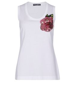 Dolce & Gabbana Vest, Cotton, White, UK10,3*